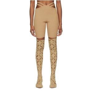 NWT Dion Lee Lustrate Fork Short in Blonde Size S